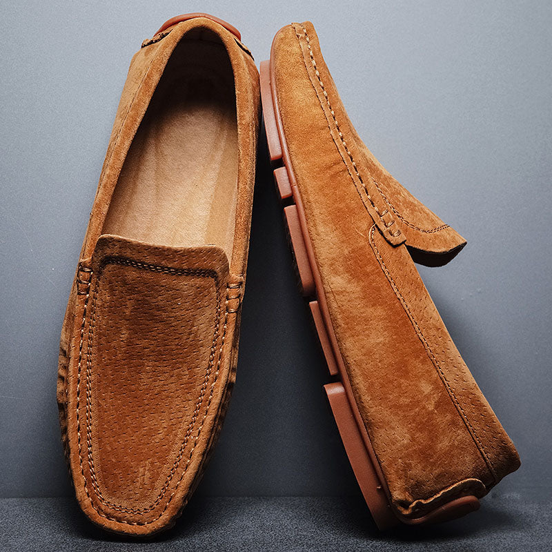 Alessandro Hand-Stitched Suede Loafers