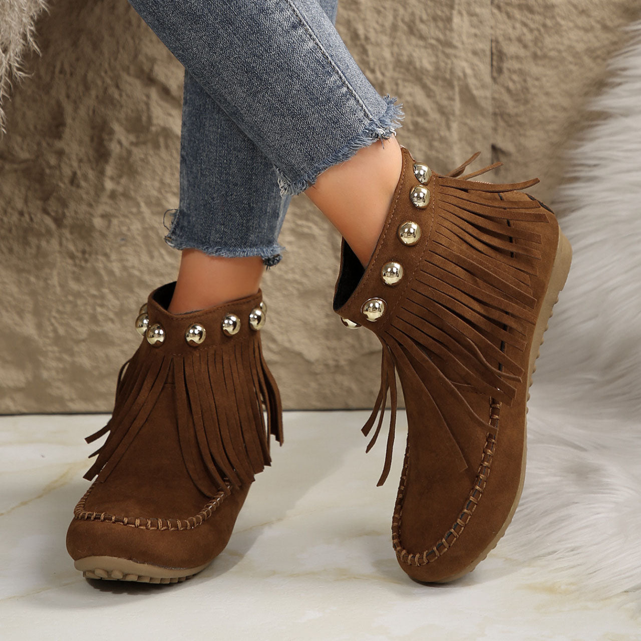 Catalina Fringe Boots